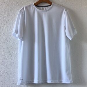 Men Athletic work our white shirt L